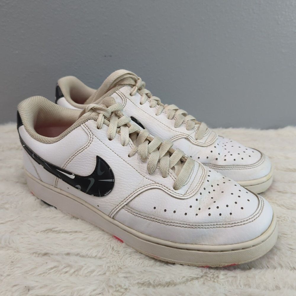 Nike Court‎ Vision Low White Multi Swoosh Women's Size 9 DM8079-100